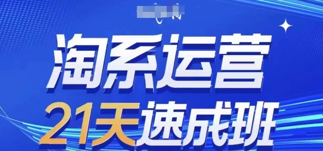 淘系运营21天速成班(更新24年12月)，0基础轻松搞定淘系运营，不做假把式-蜗牛项目网