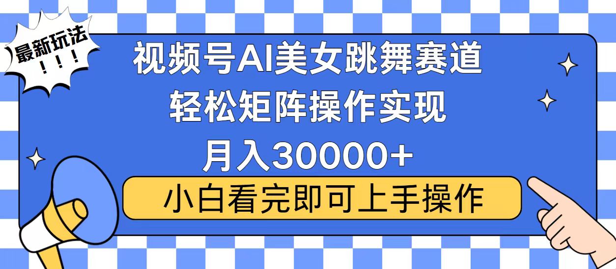 视频号蓝海赛道玩法，当天起号，拉爆流量收益，小白也能轻松月入30000+-蜗牛项目网